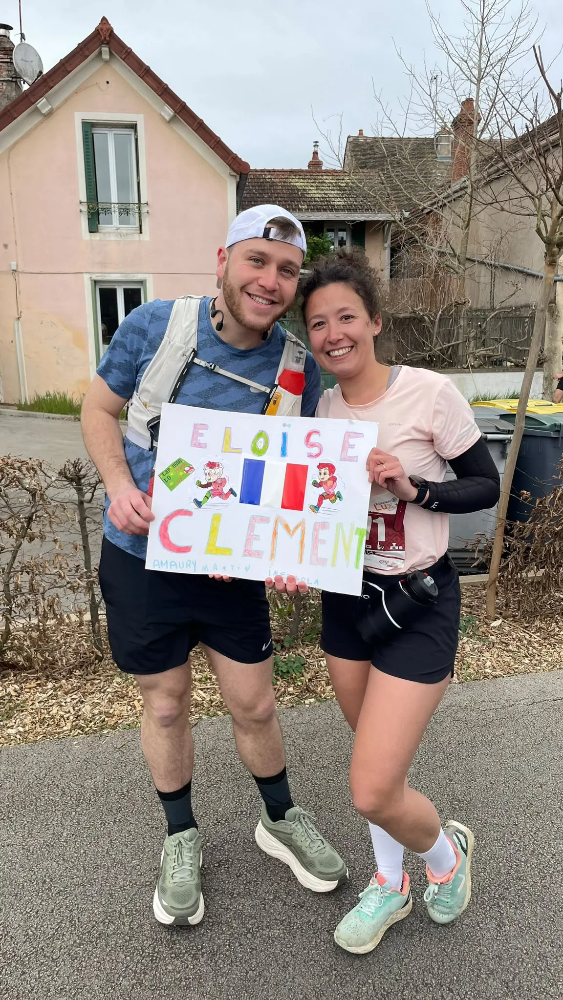 Éloïse Fleury lors de son premier marathon en 2025
